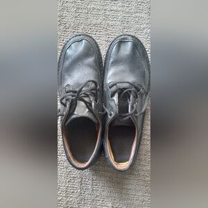 Clarks Men Black Leather Shoe Size 8.5